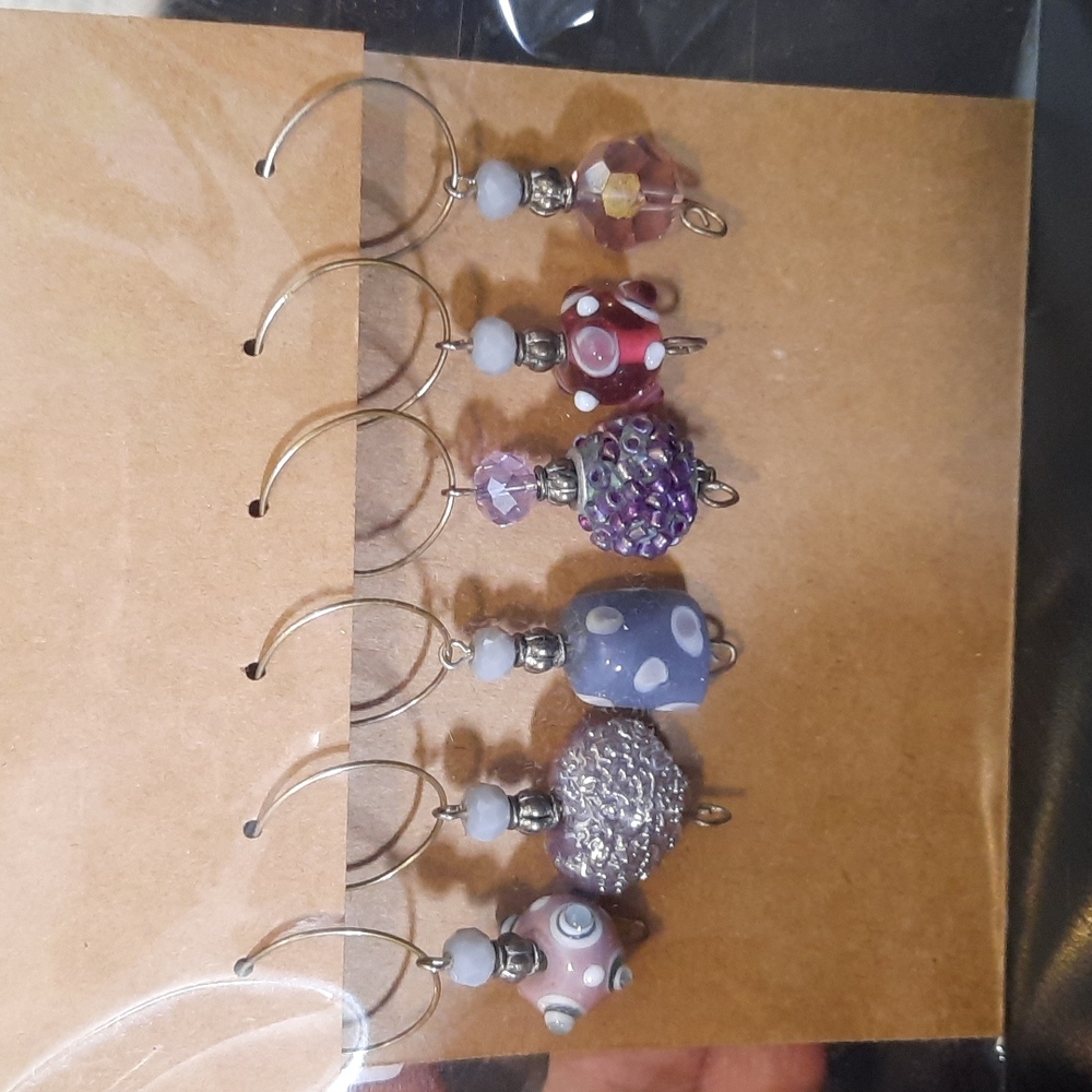 Wine Charms "Purple Bling"